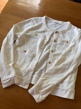 Crewcuts Cream Knit Top with pockets